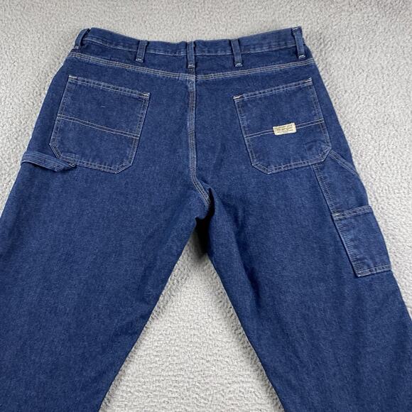 Wrangler Utility Fleece Lined Jeans Men’s 36x32 Medium Wash Workwear Rugged - Picture 11 of 12